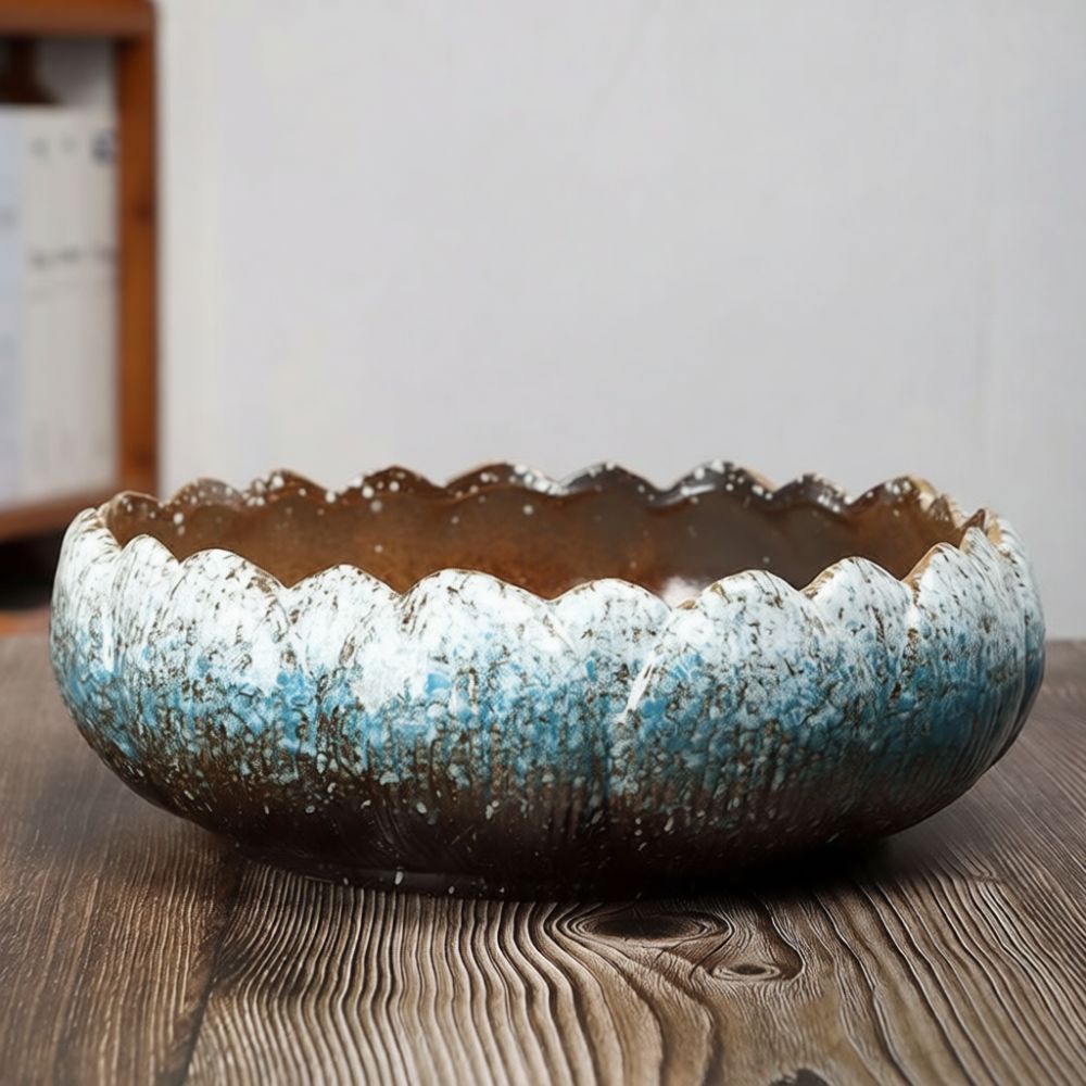 Large Mouth Ceramic Succulent  - Bonsai Garden Art ulasan dan harga