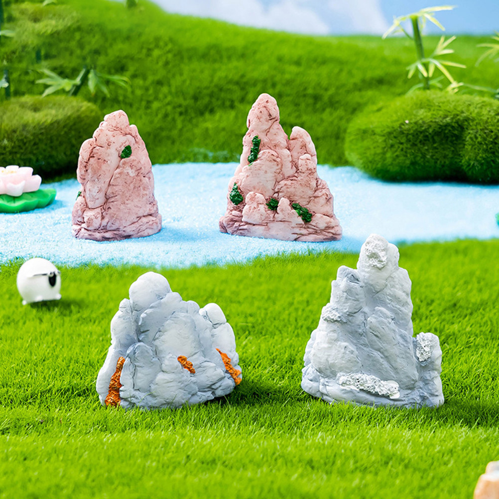 6Pcs Resin Mini Bonsai Mountai - Bonsai Garden Landscape Design ulasan dan harga