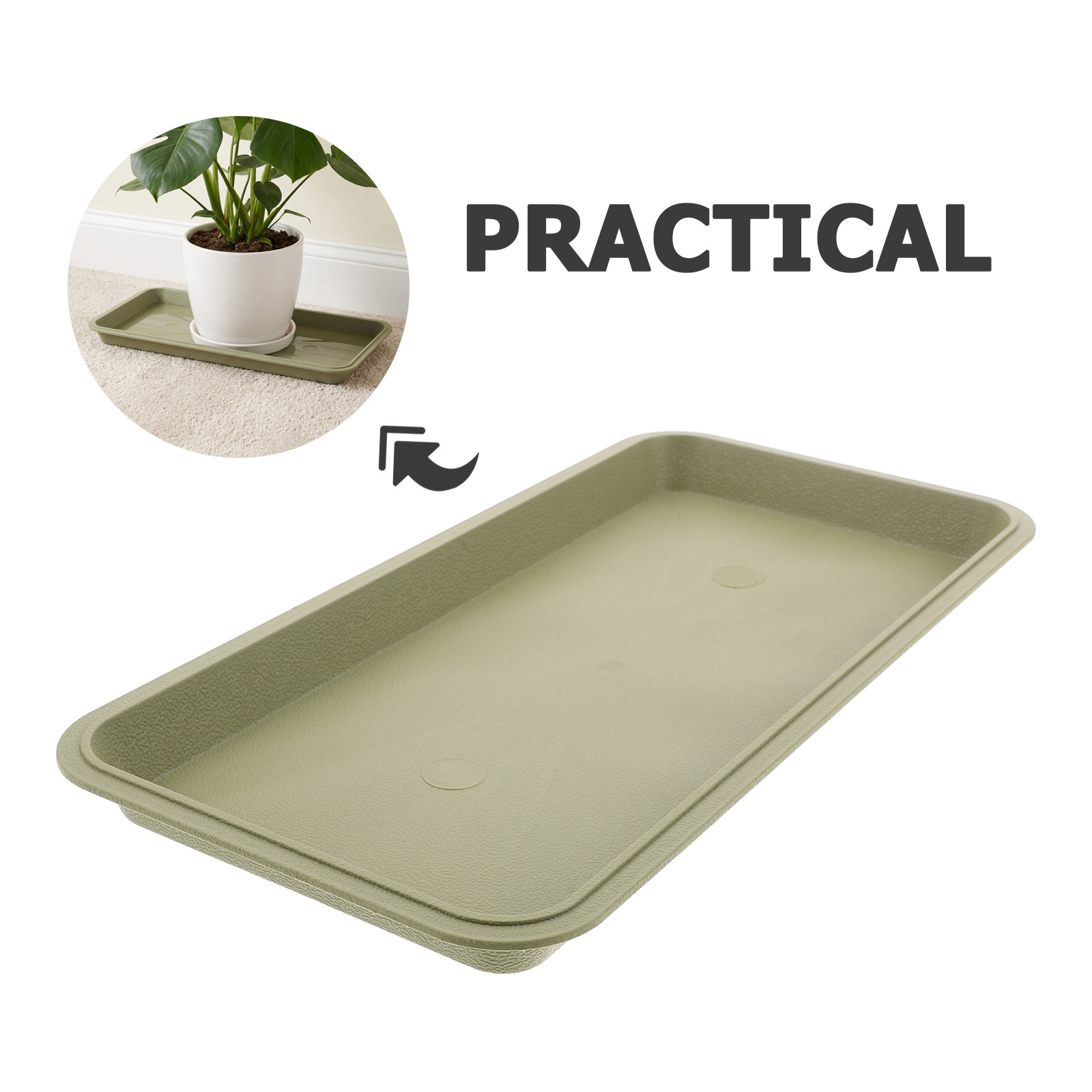 29.5x14.5cm Rectangular Plant  - Drip Tray Saucer ulasan dan harga