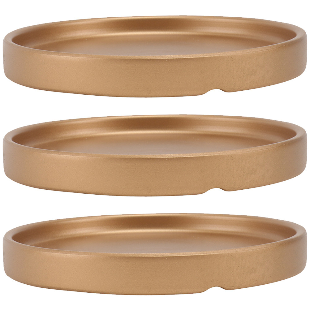 3Pcs Flower Pot Saucer Ceramic - Drip Tray Saucer ulasan dan harga