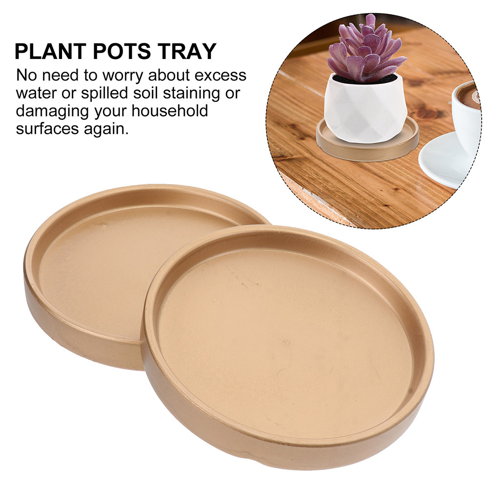 3Pcs Flower Pot Saucer Ceramic - Drip Tray Saucer ulasan dan harga