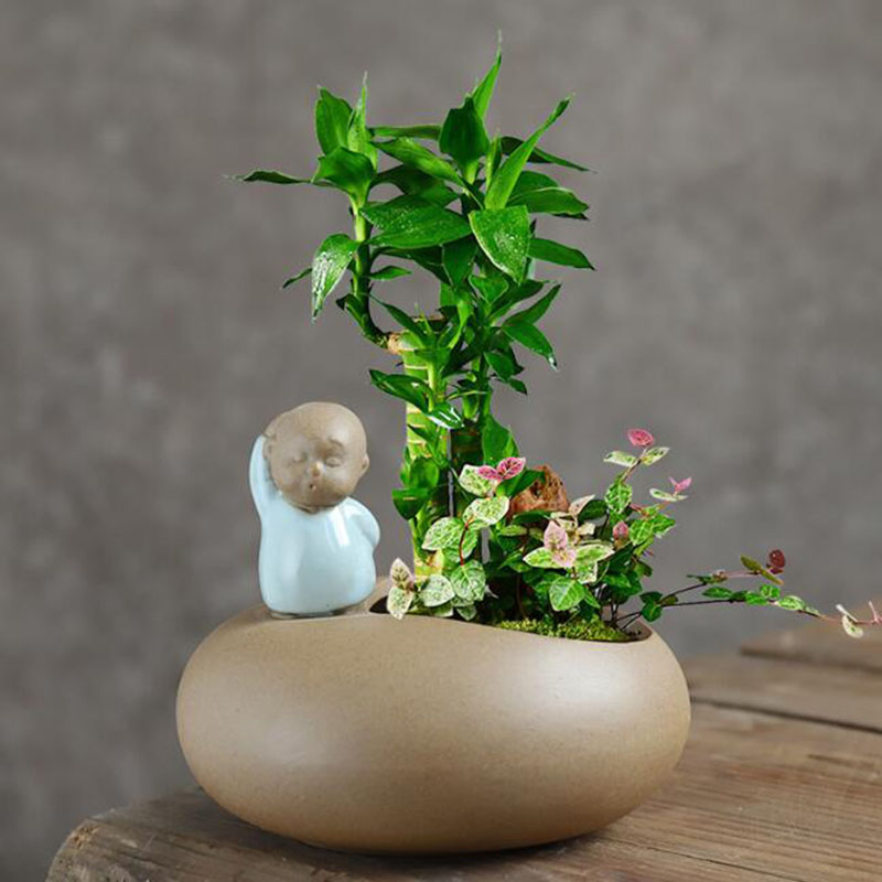 Chinese Style Retro Ceramic Mo - Bonsai Garden Art ulasan dan harga