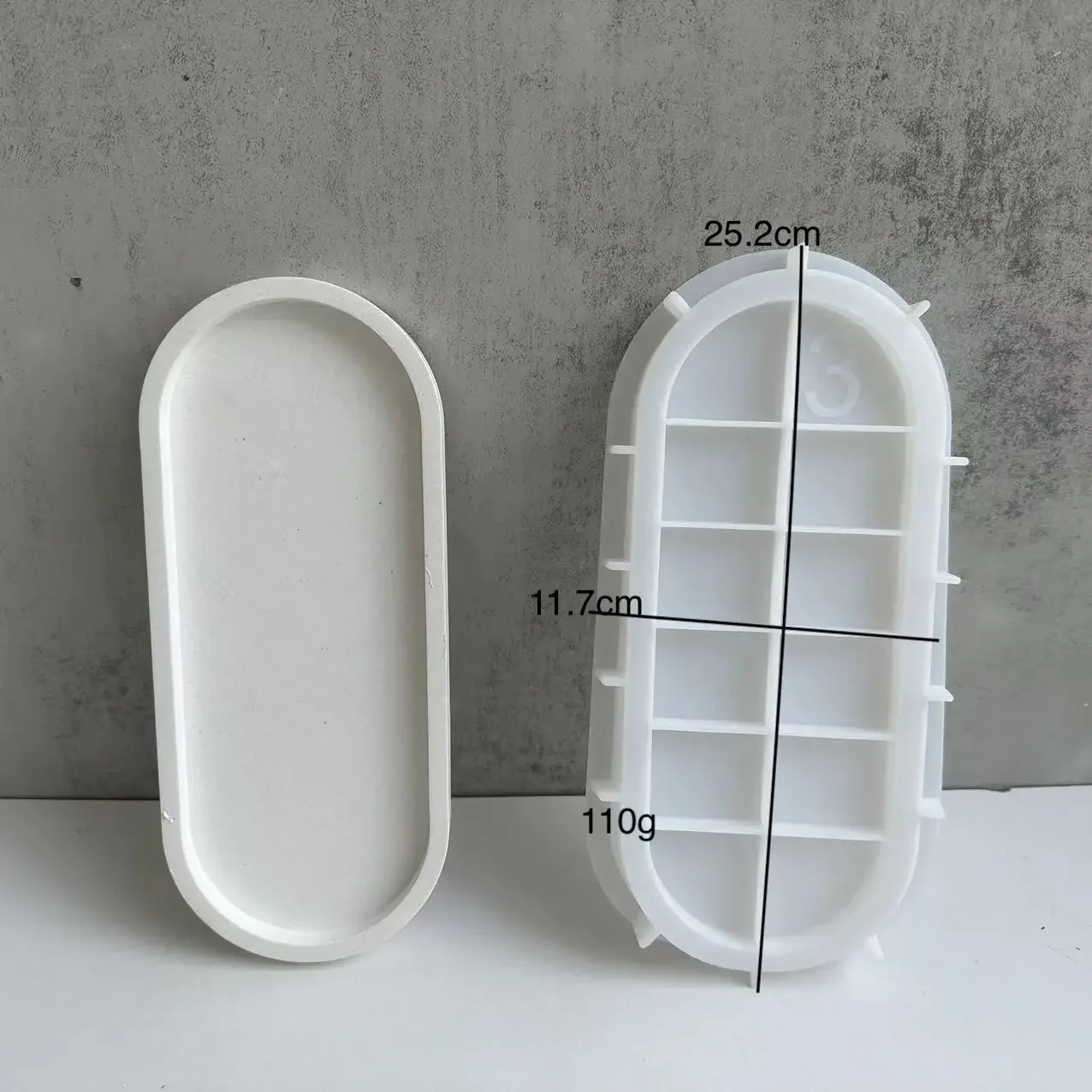 Oval Flower Pot Base Mold Ceme - Drip Tray Saucer ulasan dan harga