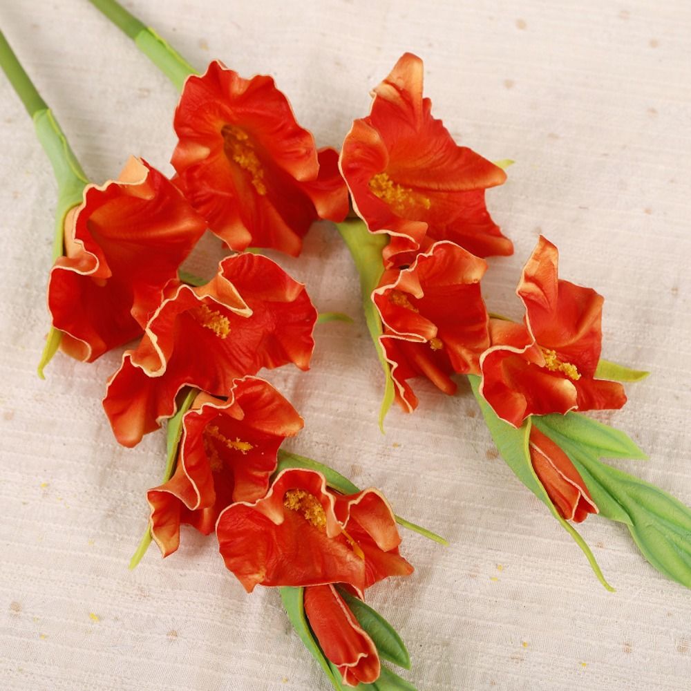 PU Artificial Gladiolus Branch - Bonsai Garden Art ulasan dan harga